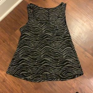 Zebra print tank
